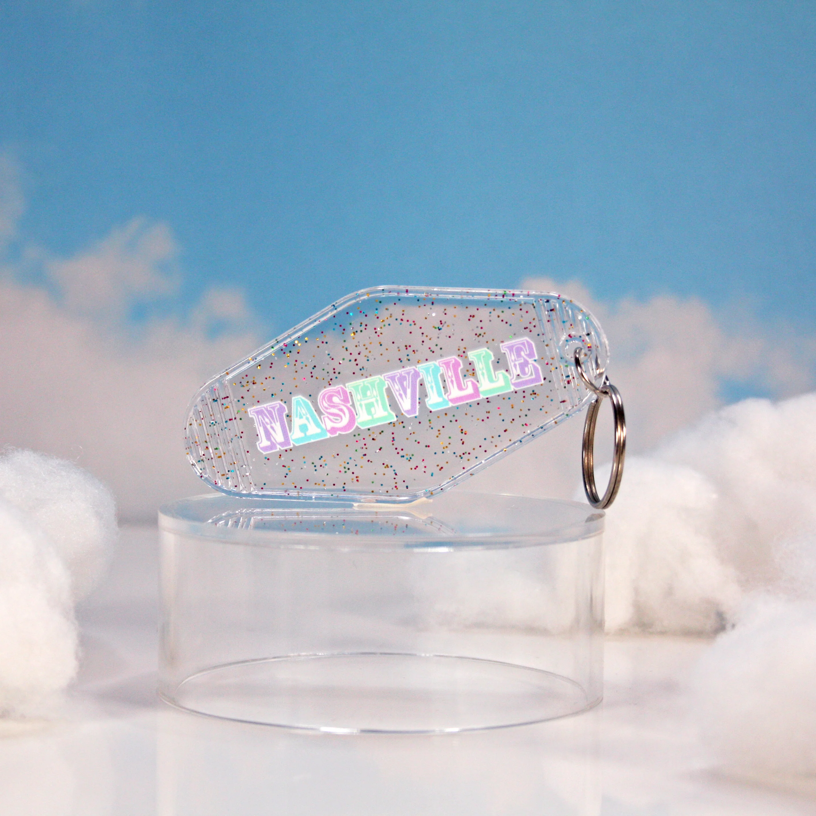 Glittery Nashville Keychain - Image 4