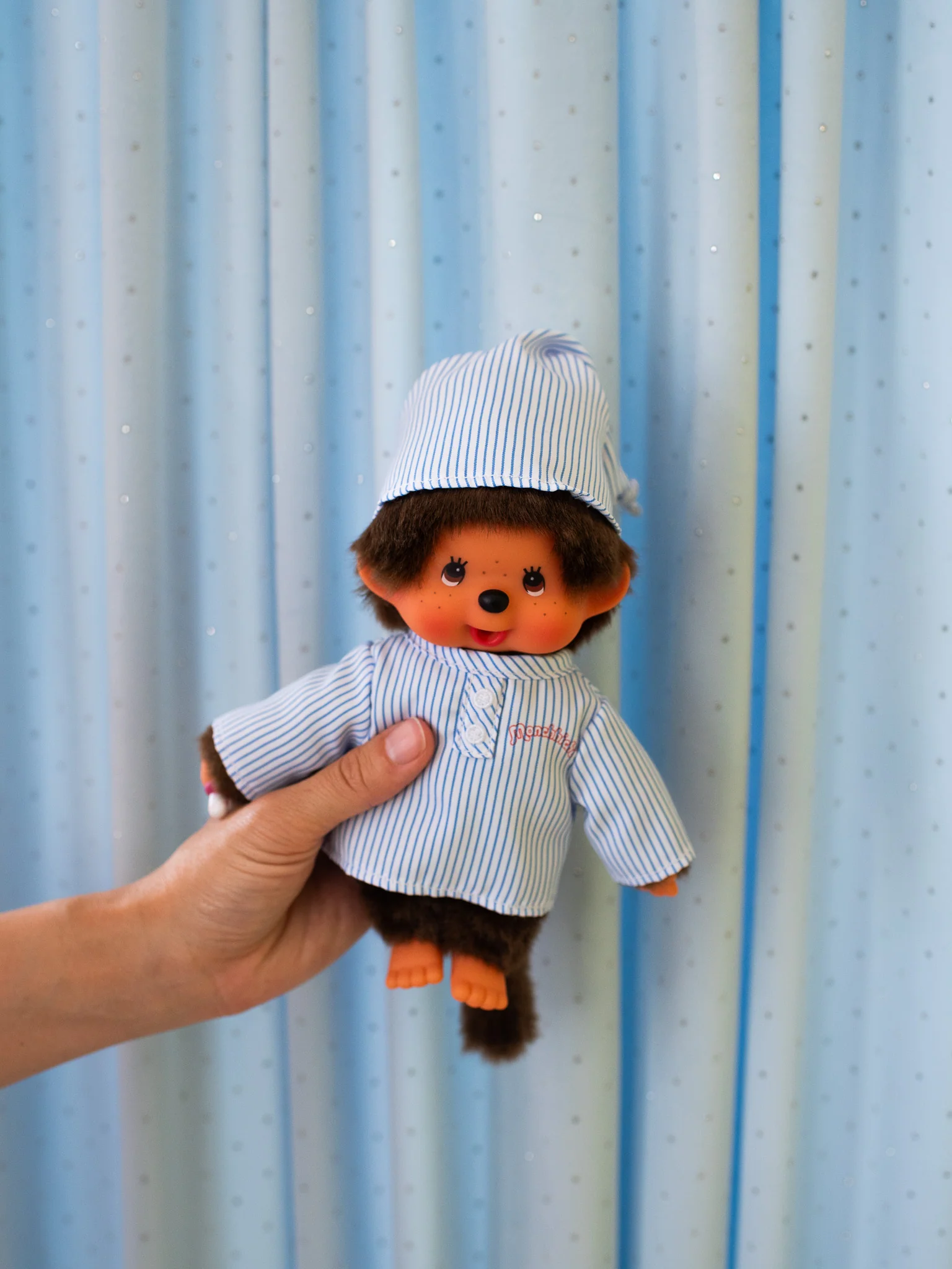 Striped Pajama Monchhichi - Image 6